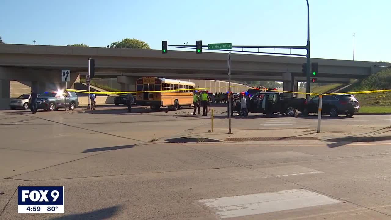 Toddler killed in Arden Hills crash between school bus, pick-up truck I FOX 9 NEWS