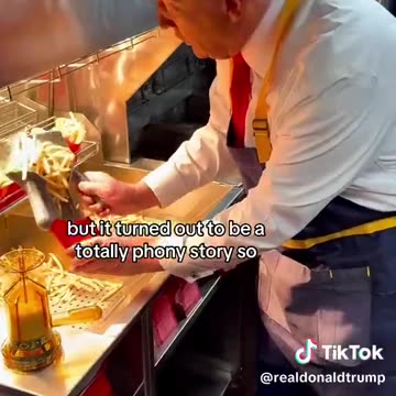 President Trump Works a Shift at McDonald's!! Fry Cook