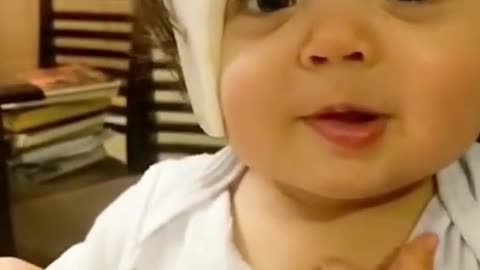 Funny videos baby eating