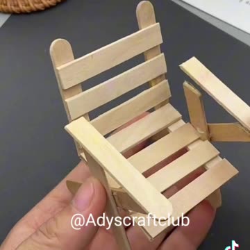 Craft with ice cream sticks | Craft Chair | Craft with sticks