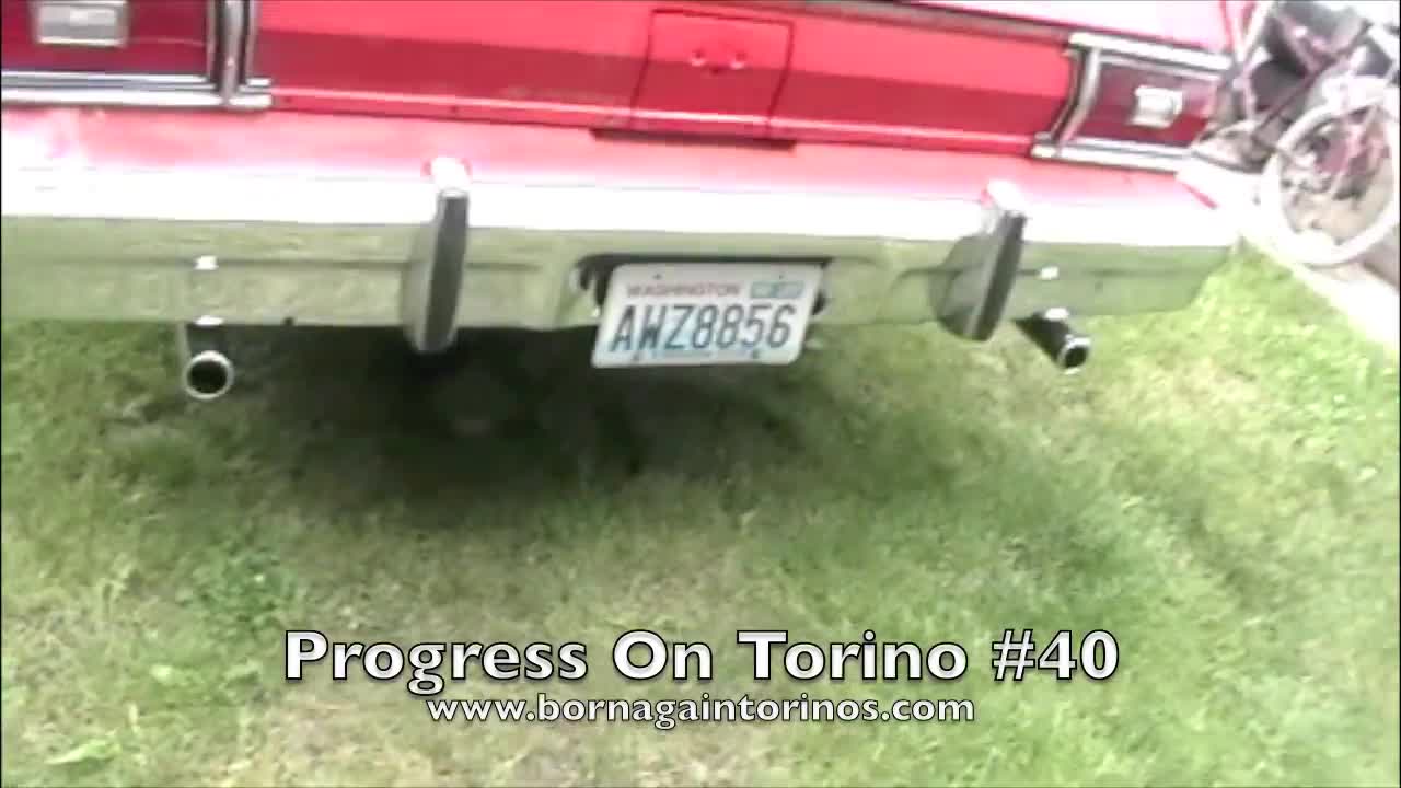 Starsky & Hutch Gran Torino #40 Progress Video, Flowmaster Dual Exhaust