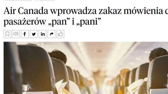Kanada: nie wolno mówić pan, pani / Tęczowe piątki / 10 lat w izolacji od ludzi.