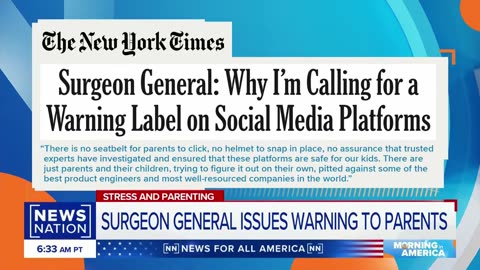 US Surgeon General issues warning to parents | Morning in America