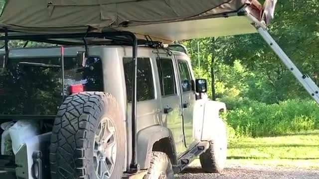 Camping in car part 1