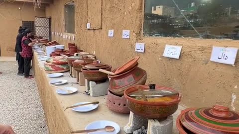Pakistani foods in a village