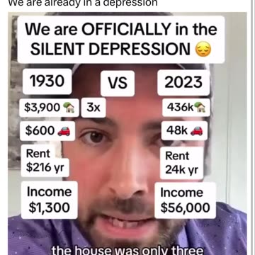 We are already in a depression