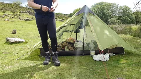 Lanshan 2. audio test . Wildcamping Dartmoor.