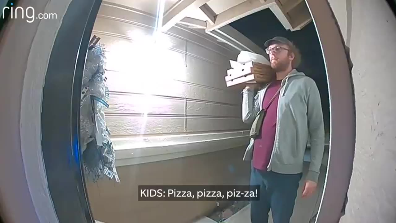 Hilarious Pizza delivery guy