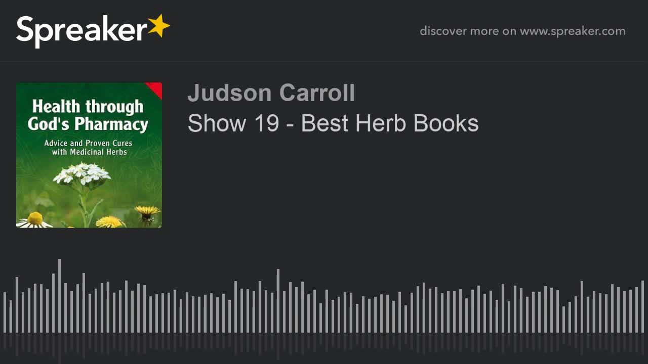 Show 19 - Best Herb Books (part 1 of 2)