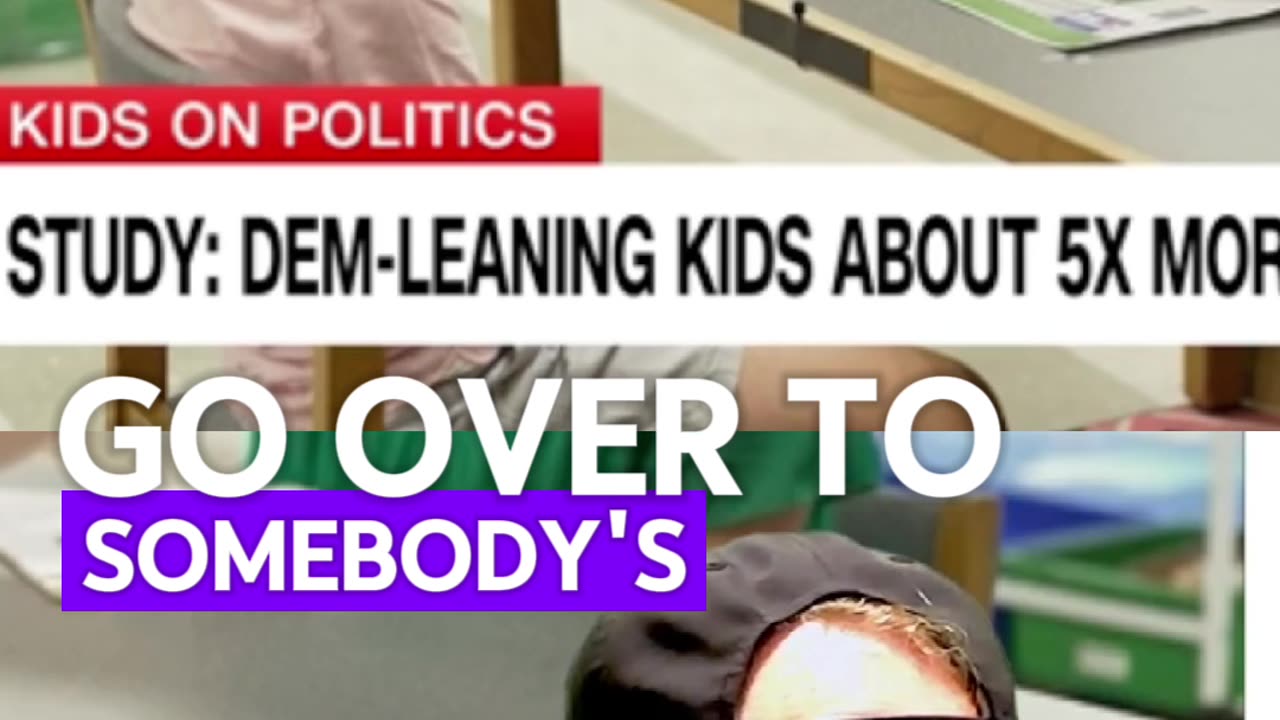 WOW! CNN Study finds Democrat Parents hate TRUMP and WON'T let their KIDS hang with REPUBLICAN Kids