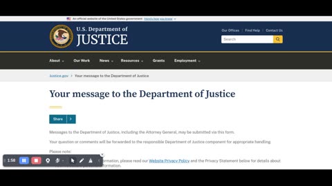 I contacted the Department of Justice to report NYC law enforcement for harassing me.