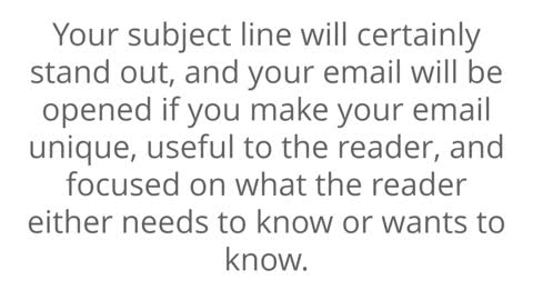 Make Your Subject Lines Standout 3