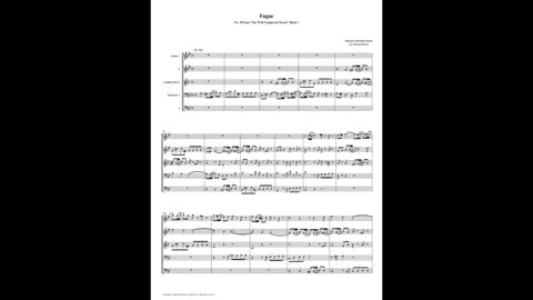 J.S. Bach - Well-Tempered Clavier: Part 1 - Fugue 18 (Double Reed Quintet)