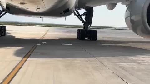 Airplane up close