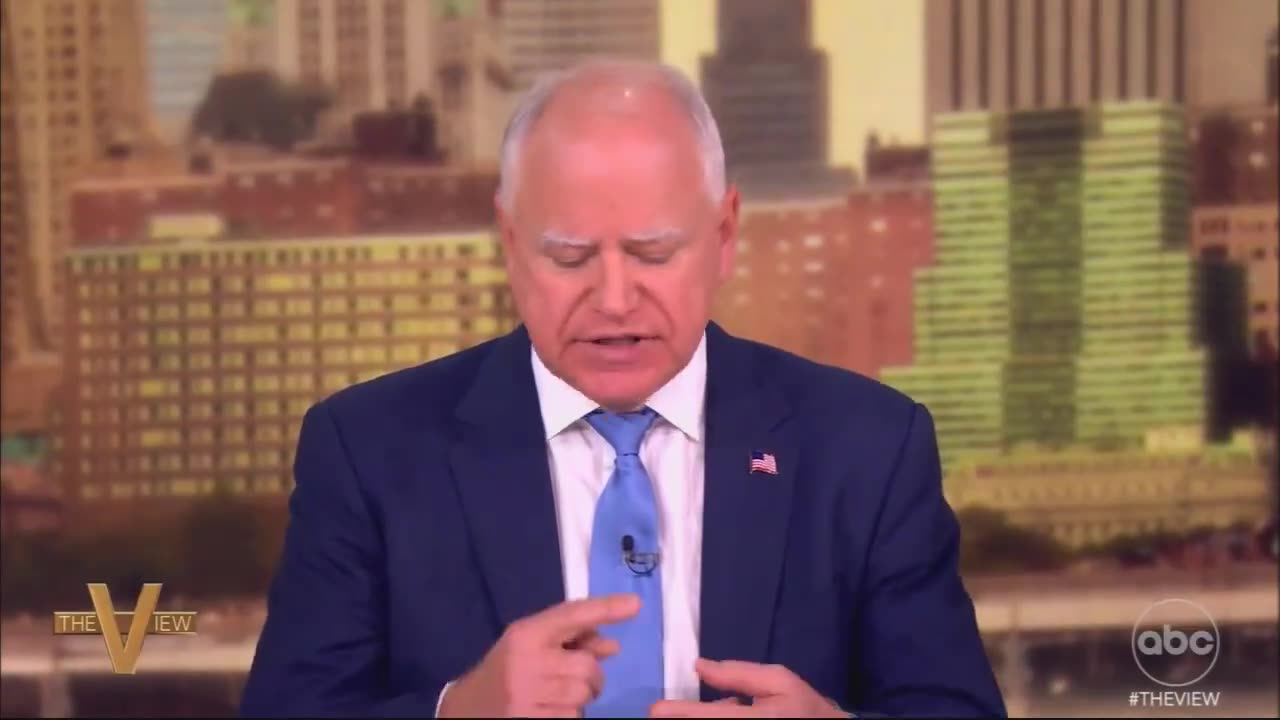 Tim Walz Attacks Trump When 'The View' Asks Him to Explain How Harris' Policies Differ from Biden's