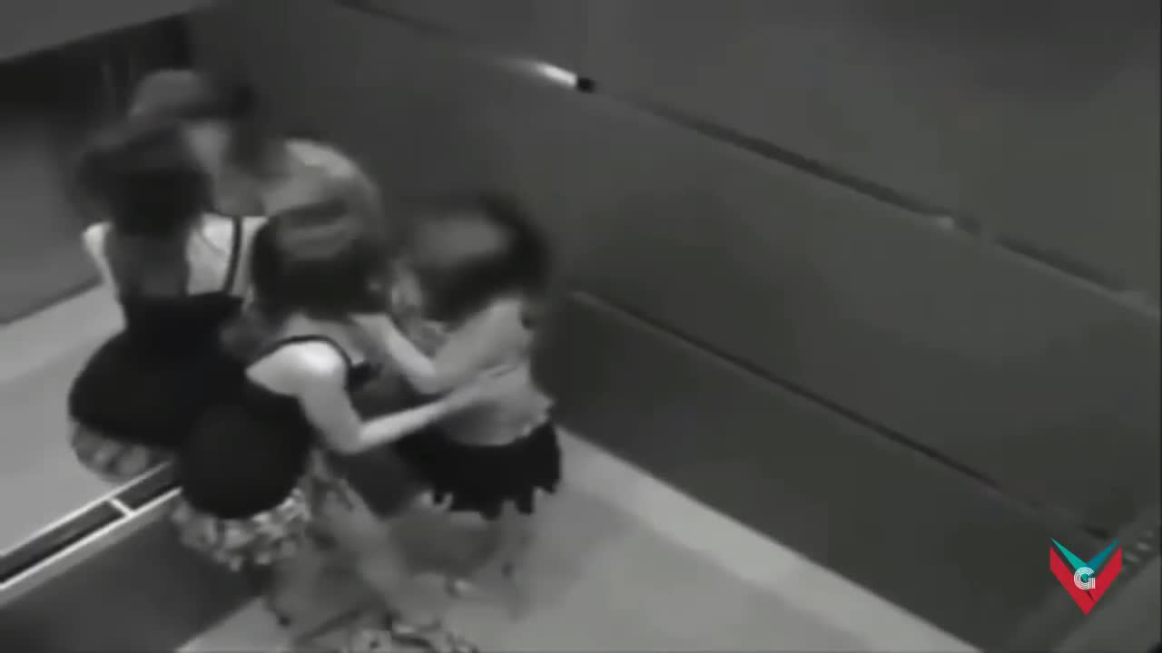 Strange things caught on the elevator camera