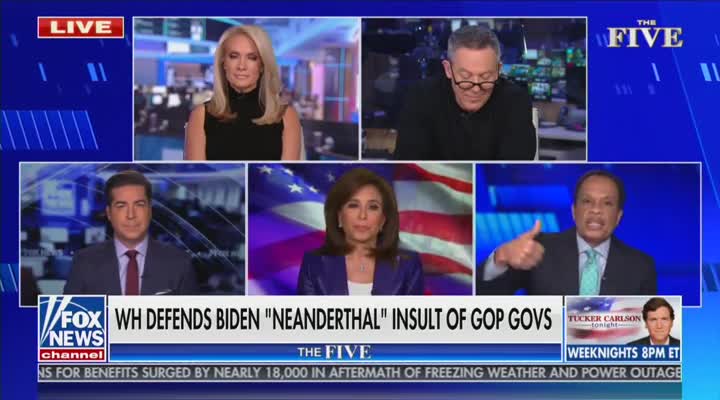 Jesse Watters responds to "Neanderthal thinking" comments