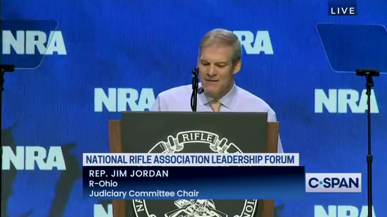 Jim Jordan destroys the ATF @ NRA Convention