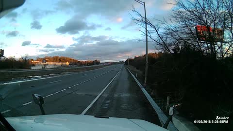 Jeep Crashes Head-On with Oncoming Car