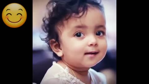 Shrot very cute baby smiling