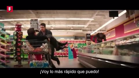 Hombre lobo en el supermercado