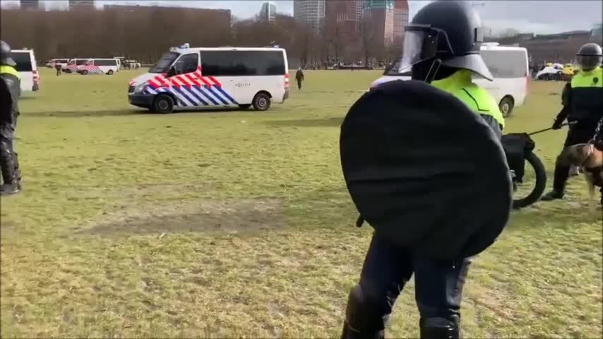 Protest in the Hague Netherlands