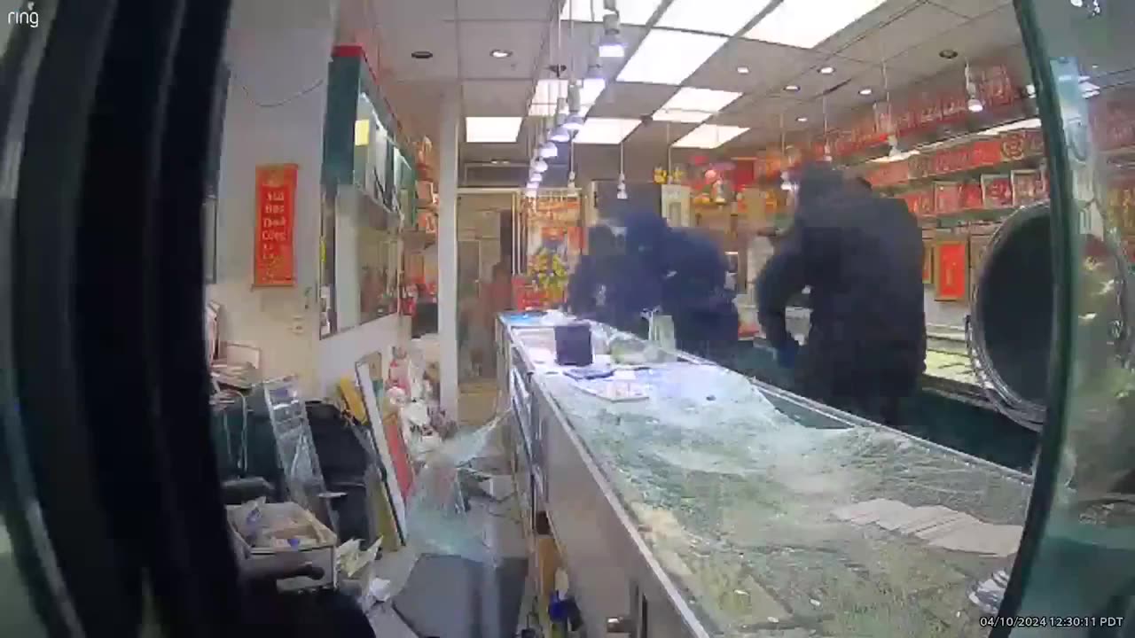 8 armed thugs took on an old Asian couple in Oakland and looted the entire store in broad daylight. How much more will we allow?