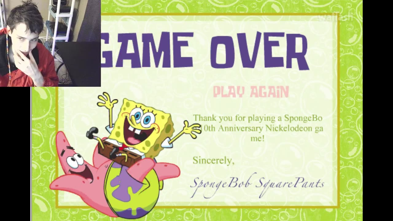 Failed Attempt #71 To Earn The Highest Score In The SpongeBob SquarePants Deep Sea Leap Video Game