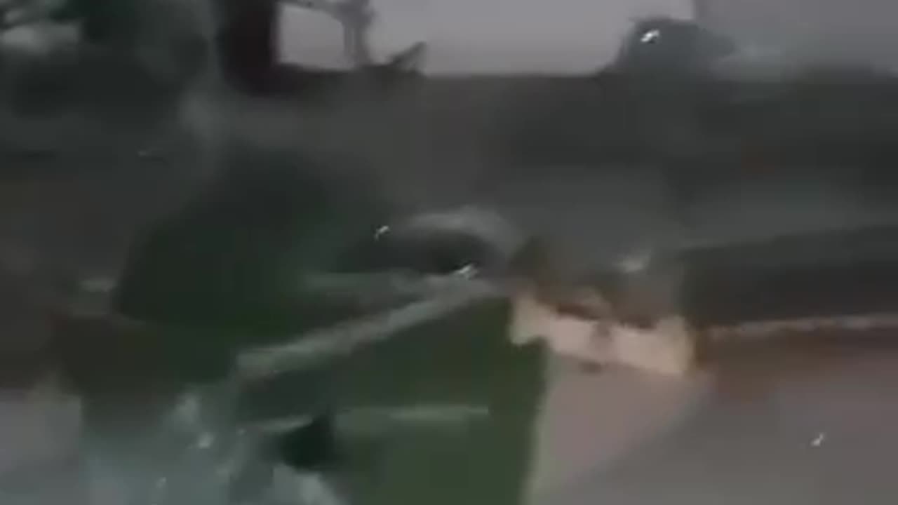 A house that was damaged by the barrage to Haifa