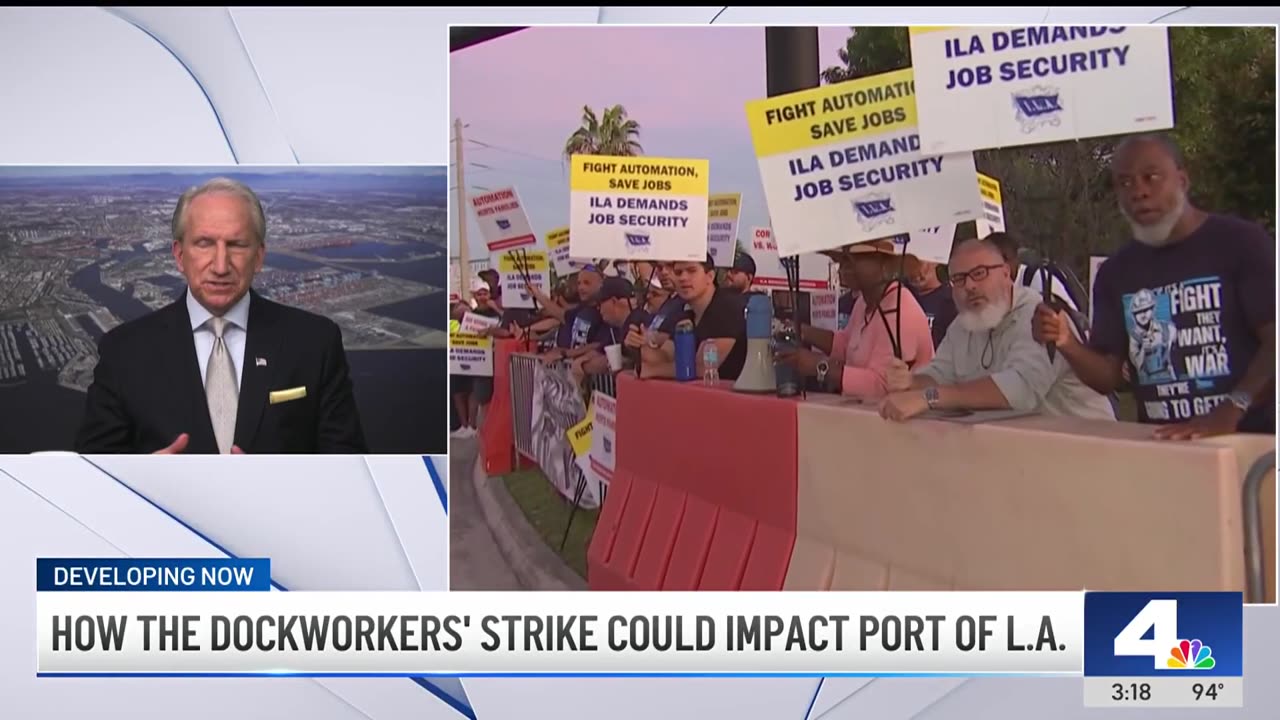 Port of L.A. CEO- how Port Strike might affect Economy; will hurt small-medium bizs; outlook if >2wk
