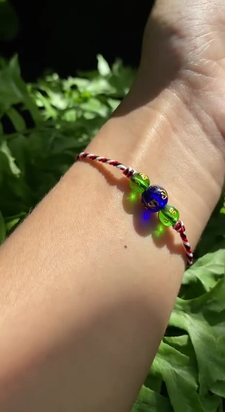Balinese Tridatu Knot Bracelet: A Crystal Charm for Safety and Protection