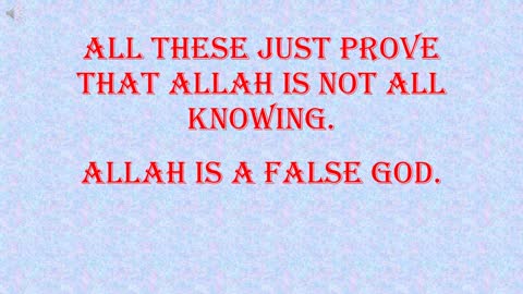 Allah doesn't know how a man is created!!!