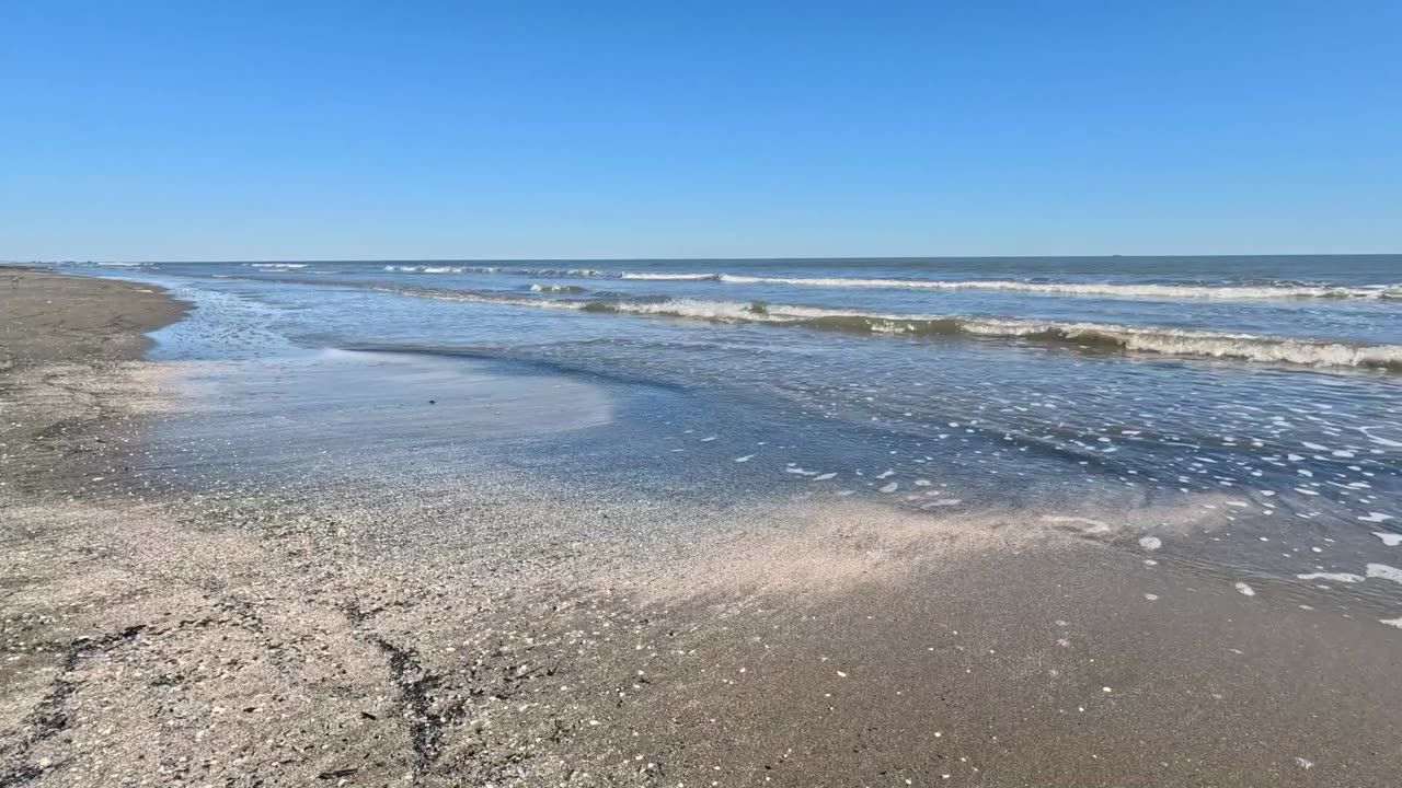 Beach Sand and Gentle Waves, Over One Hour, HD