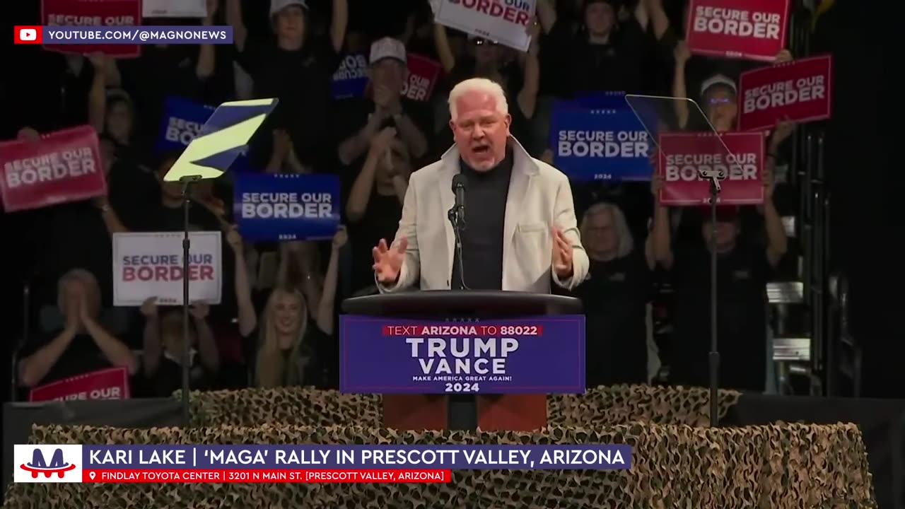 Glenn Beck | CEO of Blaze Media at Donald Trump rally in Prescott Valley, Arizona