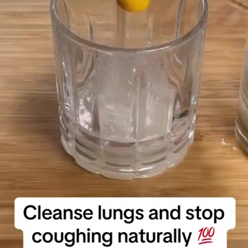 Cleanse lungs and stop coughing naturally.