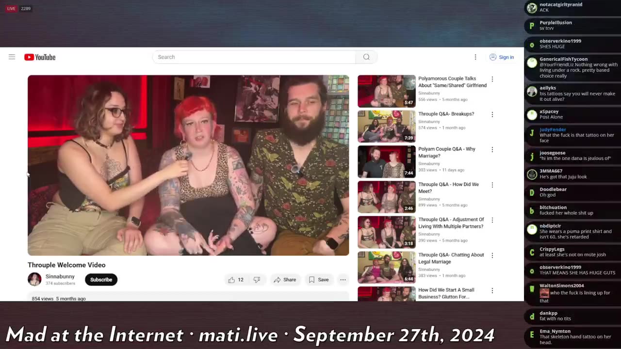 polyamorous weirdos - Mad at the Internet (September 27, 2024)