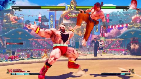 14.Zangief vs Dan Hibiki (Hardest AI) - Street Fighter V