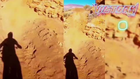 The first view of extreme mountain biking