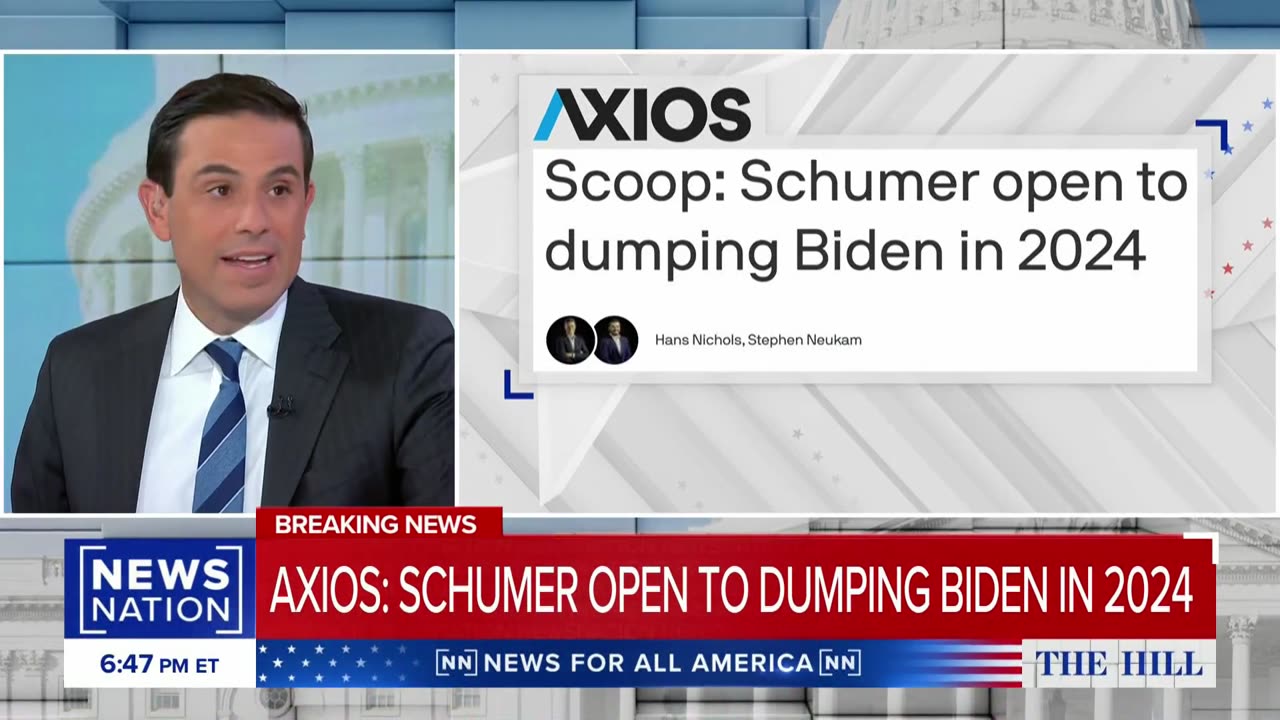 BREAKING: Radical Left Axios Has Reported That Chuck Schumer Is Open To Replacing Biden…