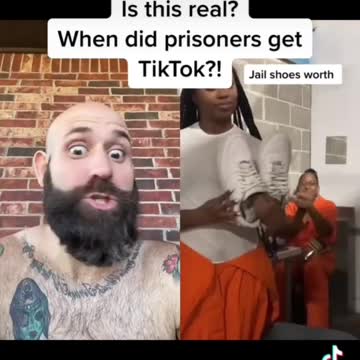 They have #TIKTOK in #prison for real?! #phone #jail #trending #reaction #shorts
