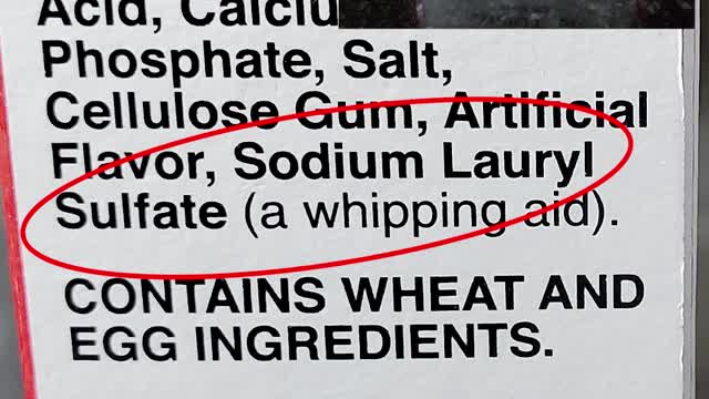 Sodium Lauryl Sulfate, A Taste of Edible Knowledge