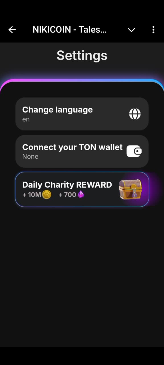 NIKICOIN Tales Of Telegramia How To Connect Your Wallet