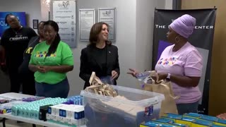 Kamala is told about the lack of response to the hurricane's devastation in North Carolina.