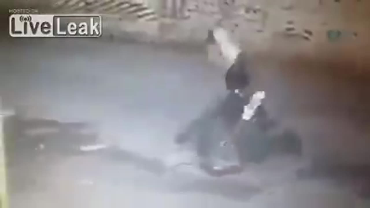 An African launches a sneak attack on a European woman. This kind of thing is