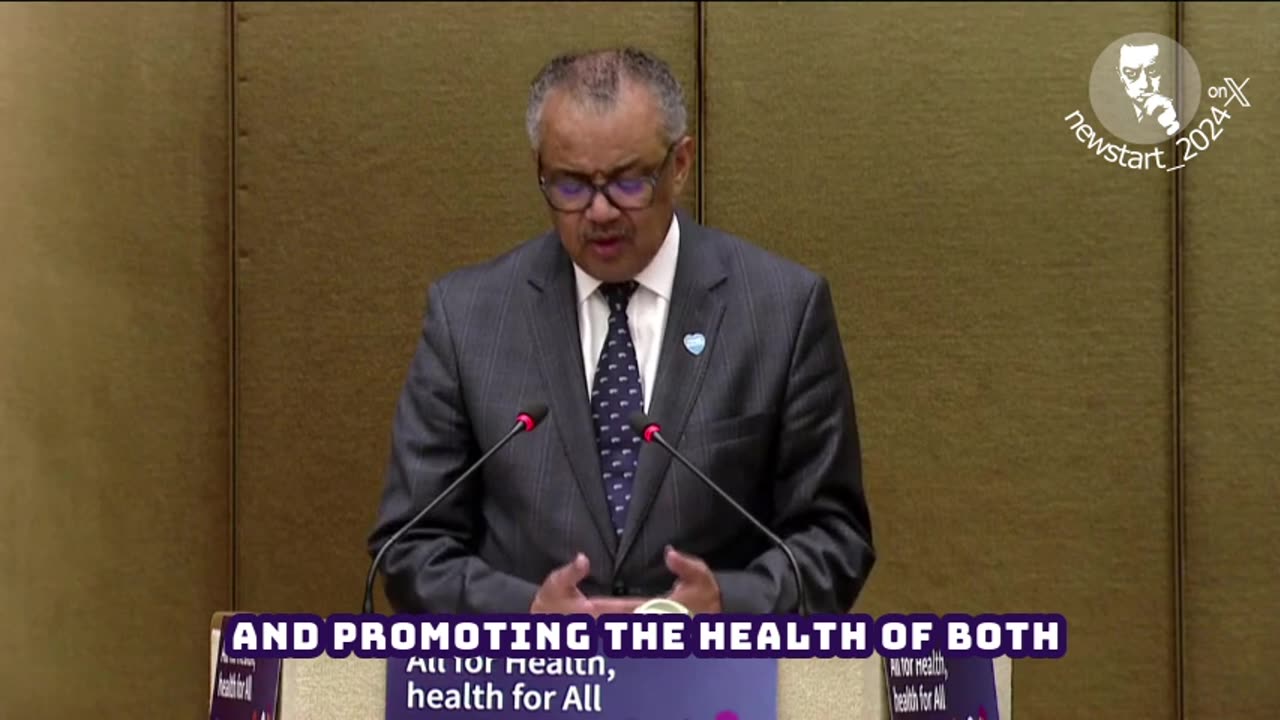 WHO Director General dr. Tedros on health and climate change