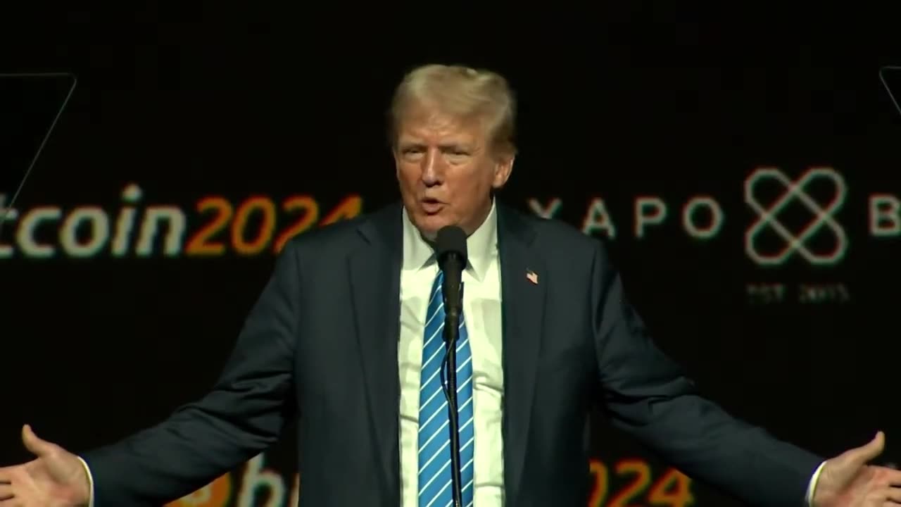 Trump Delivers Speech At Bitcoin Conference