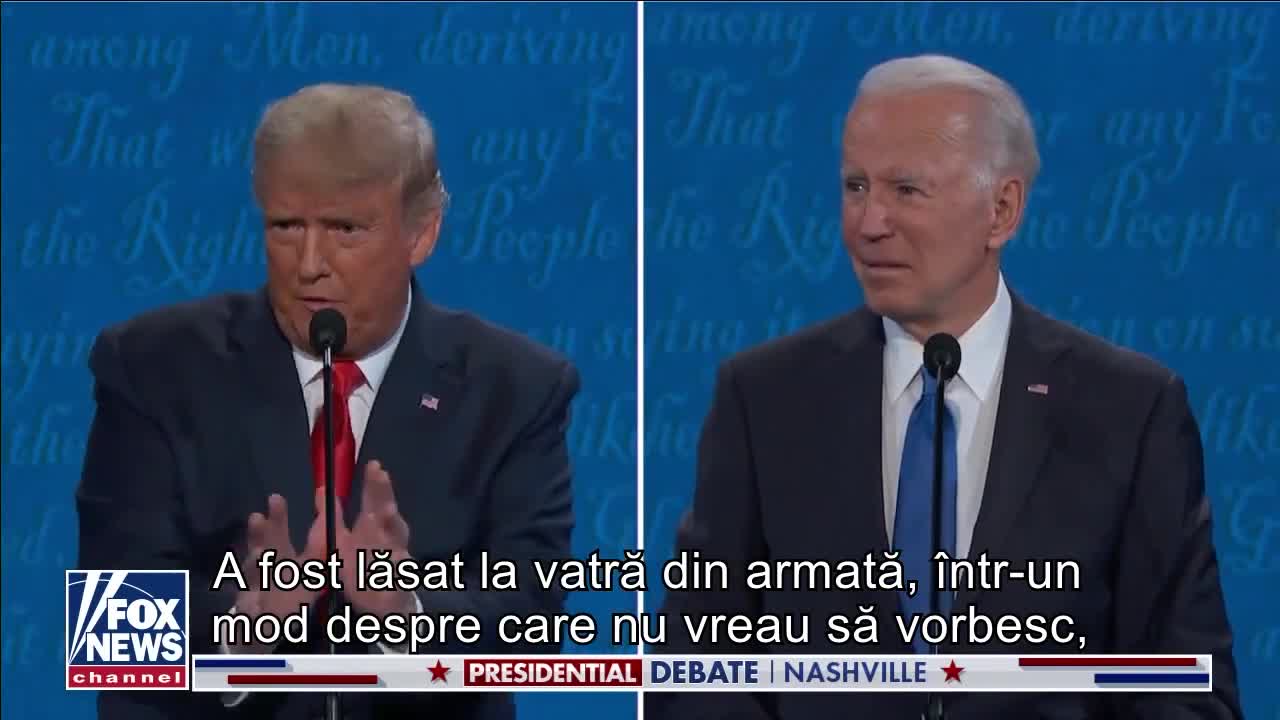 Donald Trump: Despre afacerile dubioase ale familiei Biden in Ucraina| Dezbaterea finală Trump-Biden