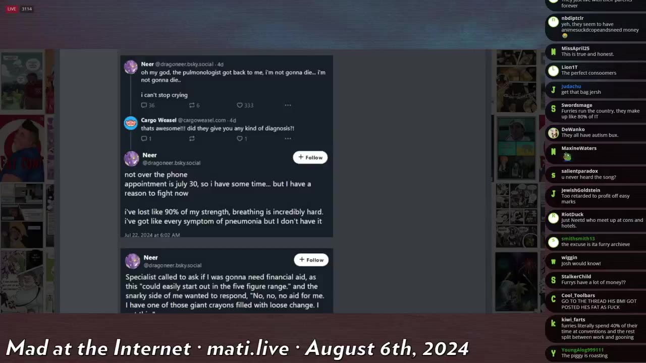 FA owner is very sick - Mad at the Internet