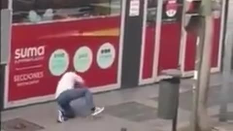 Demon Beaten Up By Garbage Can