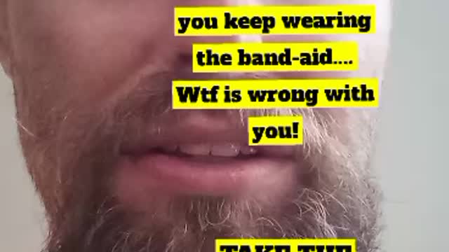 VACCINATED WONT TAKE OFF THEIR BANDAID